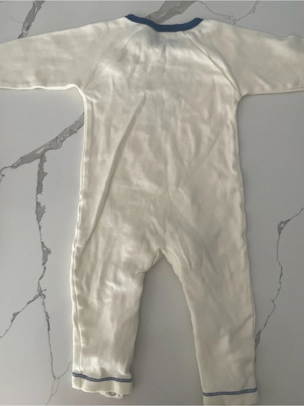 Baby Girls/ Boys Elephant Print Cream & White Sleepwear Set - 3-Pack